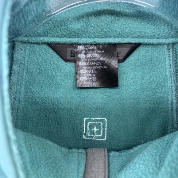 5.11 Tactical Jacket Womens Full Zip Outdoor Softshell Coat Teal Blue - Picture 6 of 7